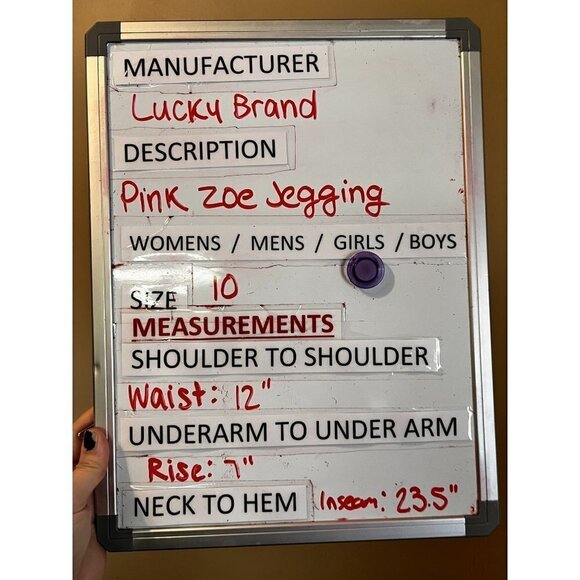 Girl's Lucky Brand Pink Zoe Jeggings Size 10 [EXCELLENT] - Picture 6 of 6
